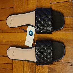 NWT A New Day Target quilted slides